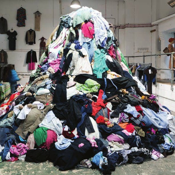A mountain of discarded clothing confronted visitors as they entered.... | Download Scientific Diagram